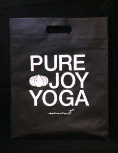 Reusable Shopping Bag, Custom Screen Printed with PureJoy Yoga